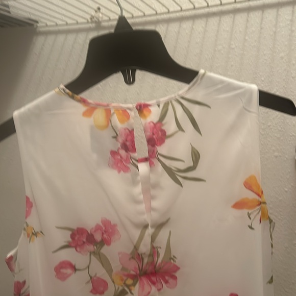 Women’s floral dress, pink and white, JH size 10P - Picture 4 of 5